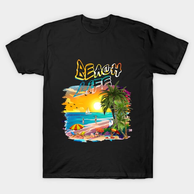 Beach Life T-Shirt by MckinleyArt